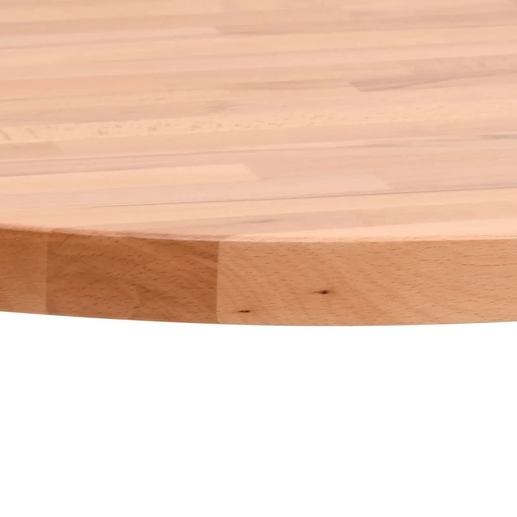 vidaXL Dessus de table Ø60x4 cm rond bois massif de hêtre