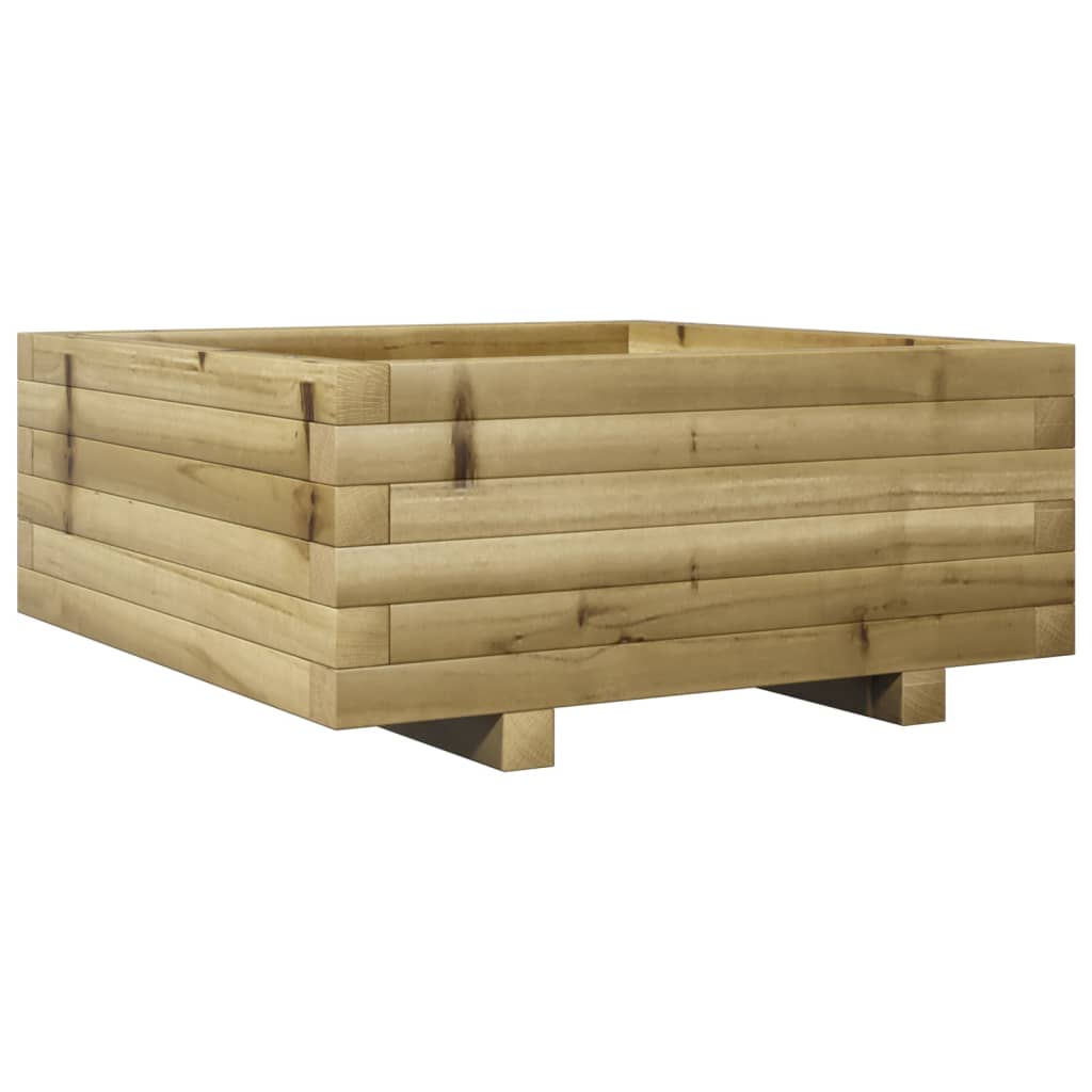 vidaXL Jardinière 60x60x26,5 cm bois de pin imprégné