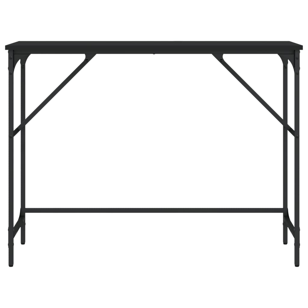 vidaXL Table console noir 100x32x75 cm bois d'ingénierie