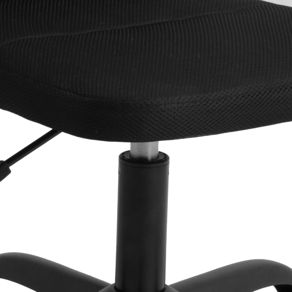 vidaXL Chaise de bureau noir tissu en maille