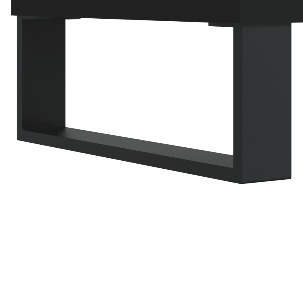 vidaXL Buffets 3 pcs noir bois d'ingénierie