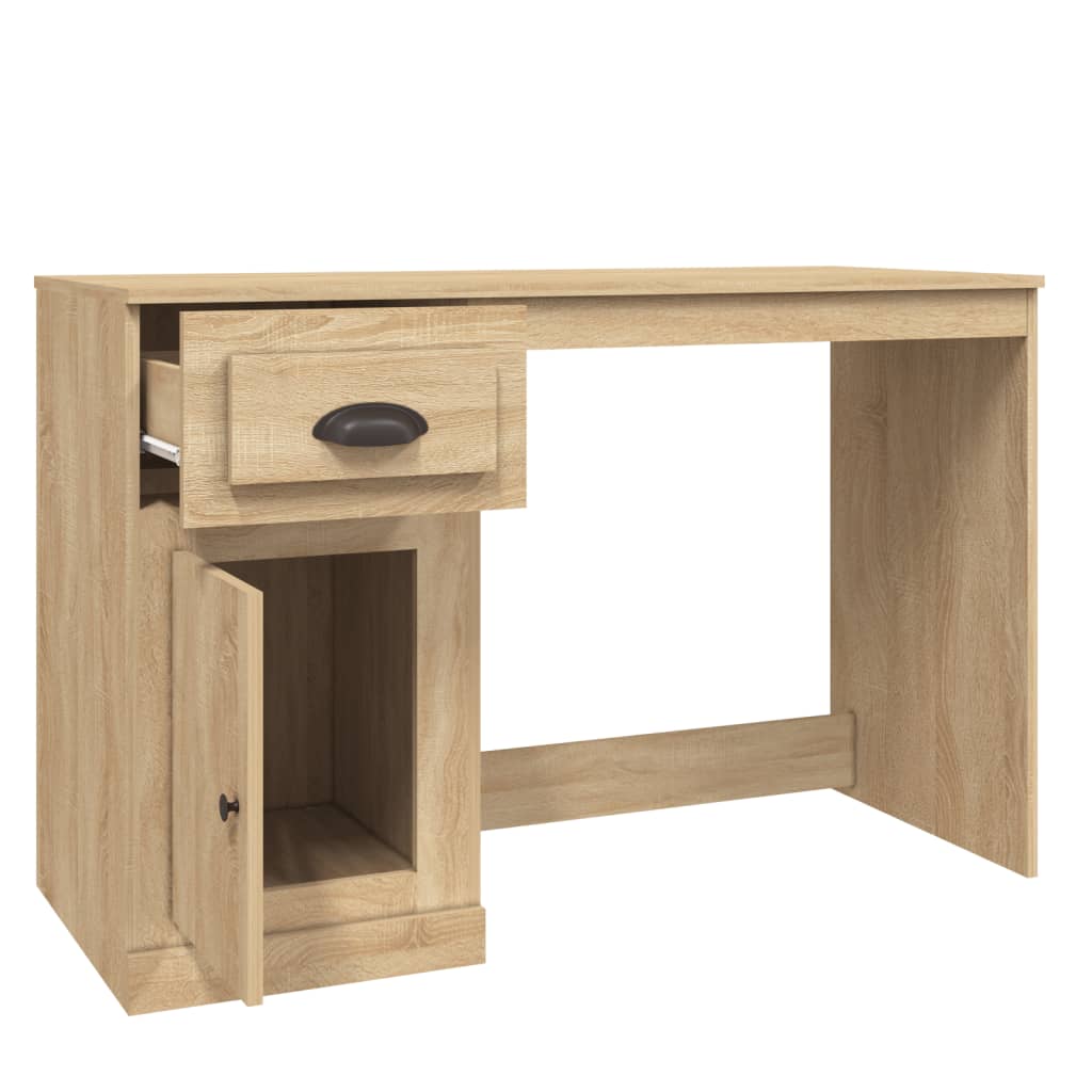 vidaXL Bureau avec tiroir chêne sonoma 115x50x75 cm bois d'ingénierie