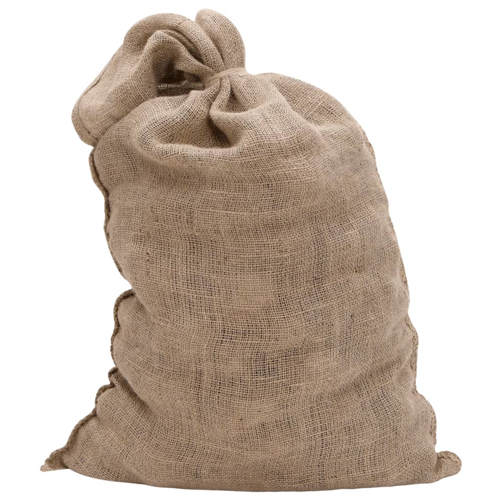 vidaXL Sacs en jute 10 pcs 60x105 cm 100 % jute 220 g/m²