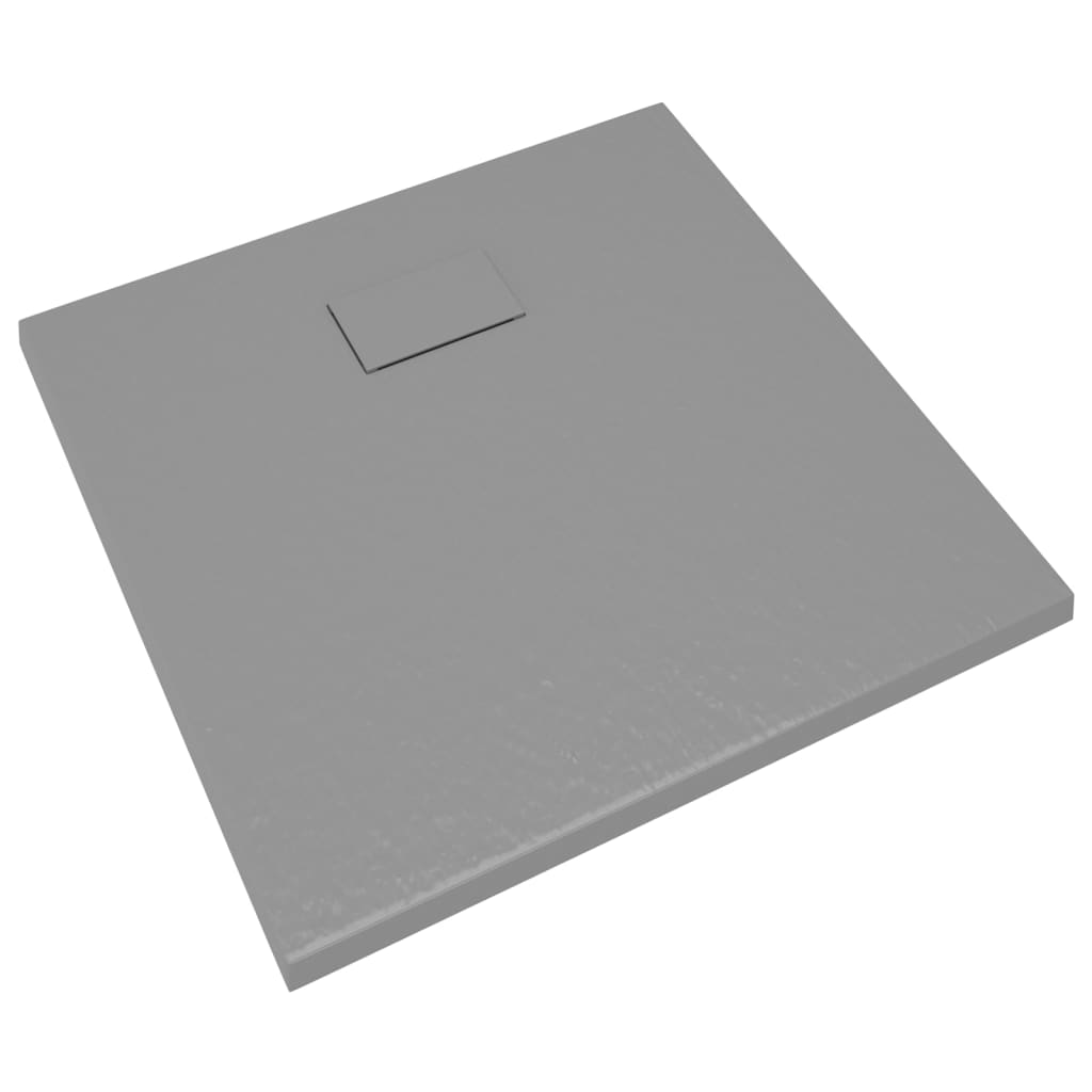 vidaXL Receveur de douche SMC Gris 80x80 cm