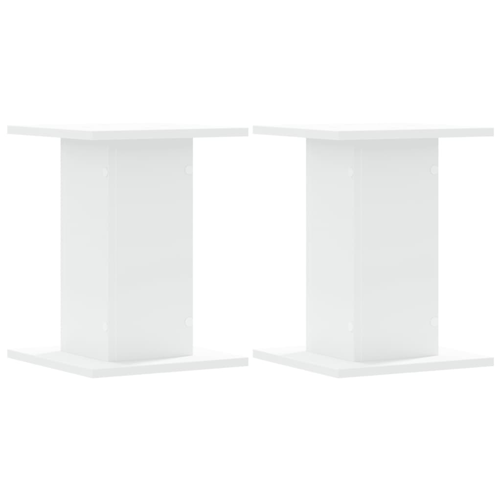 vidaXL Supports pour plantes 2 pcs blanc 30x30x40 cm bois d'ingénierie