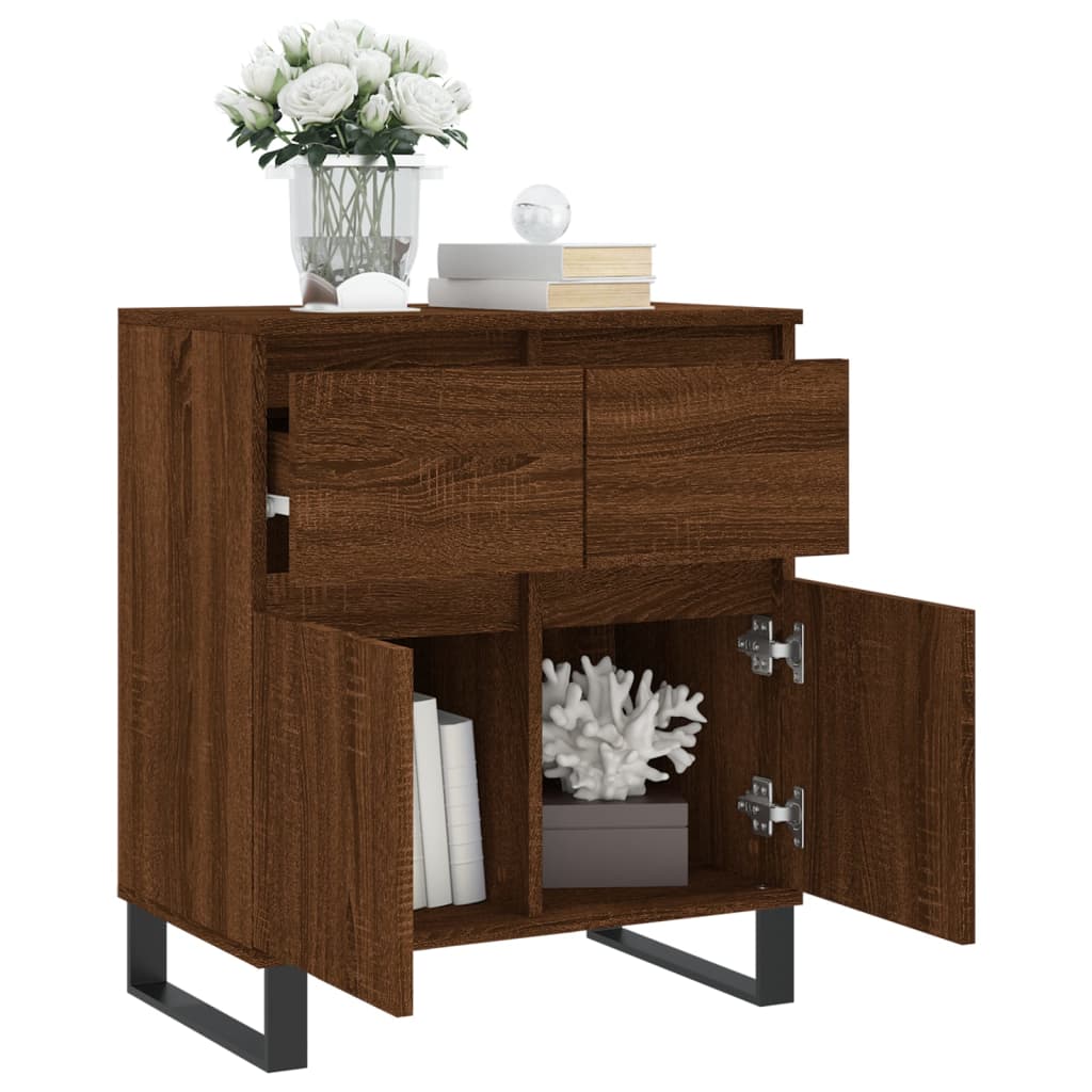 vidaXL Buffet Chêne marron 60x35x70 cm Bois d'ingénierie