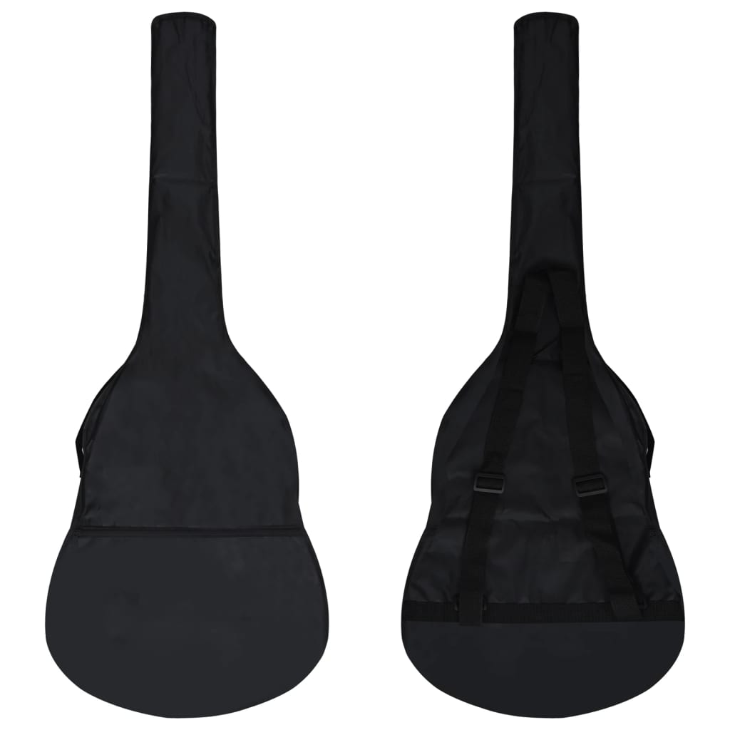 vidaXL Jeu de guitare classique pour débutants 8 pcs Noir 1/2 34"