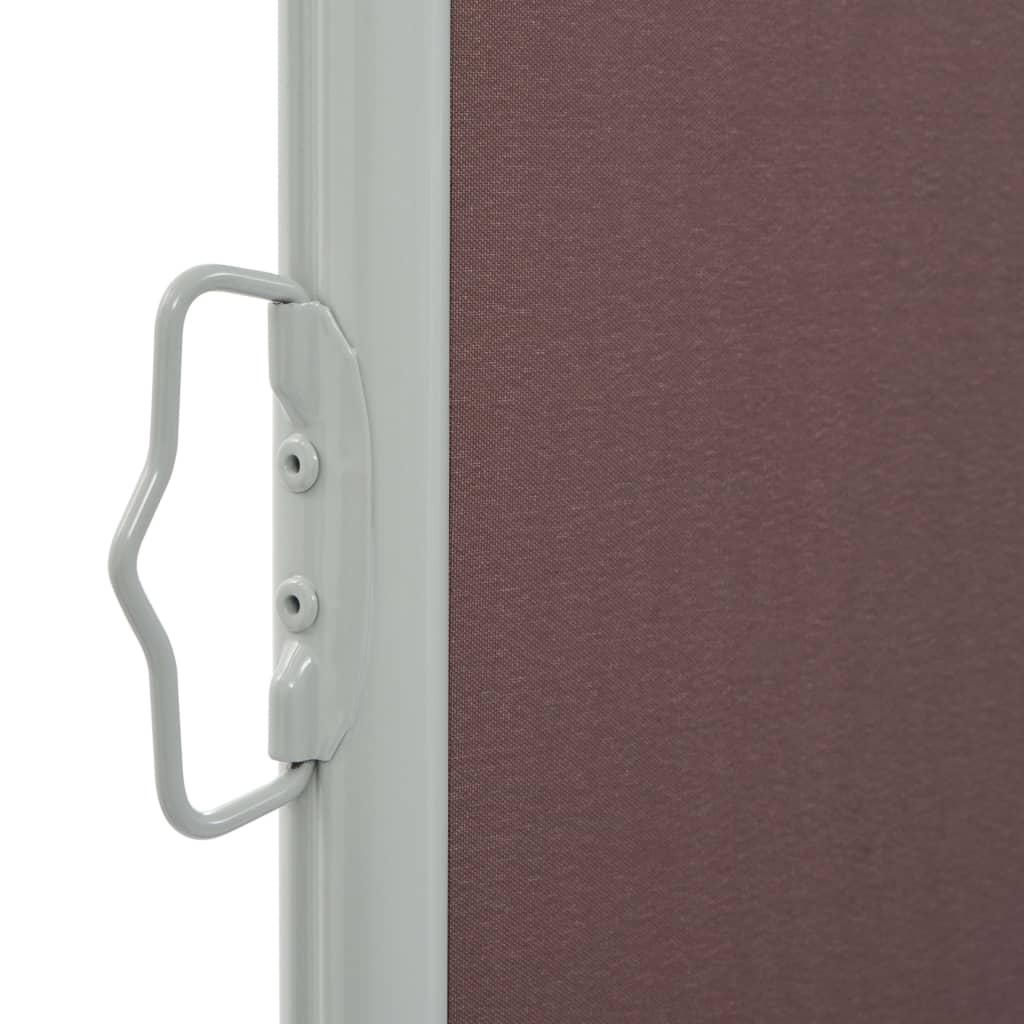 vidaXL Auvent latéral rétractable de patio 100x300 cm Marron