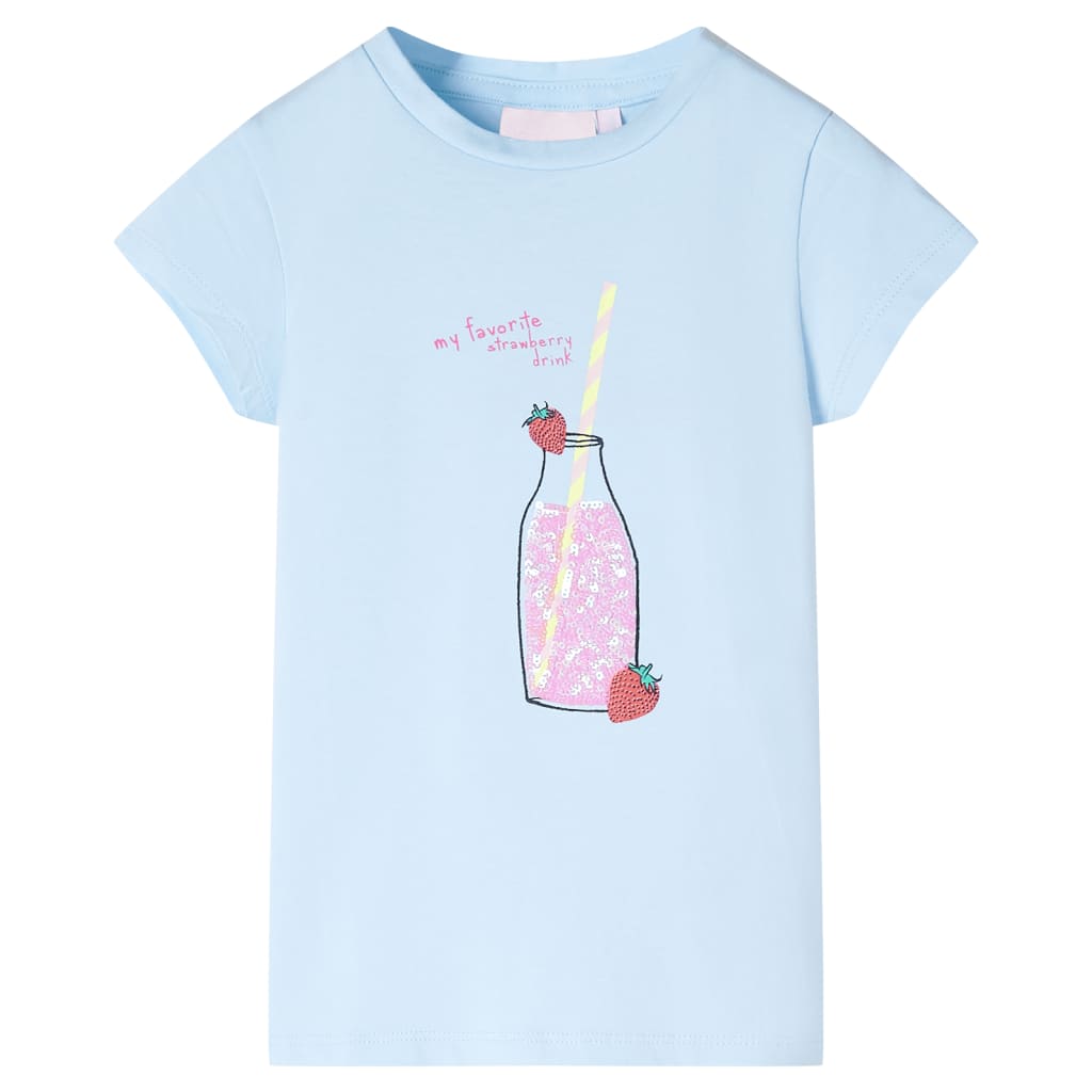 T-shirt pour enfants bleu doux 104