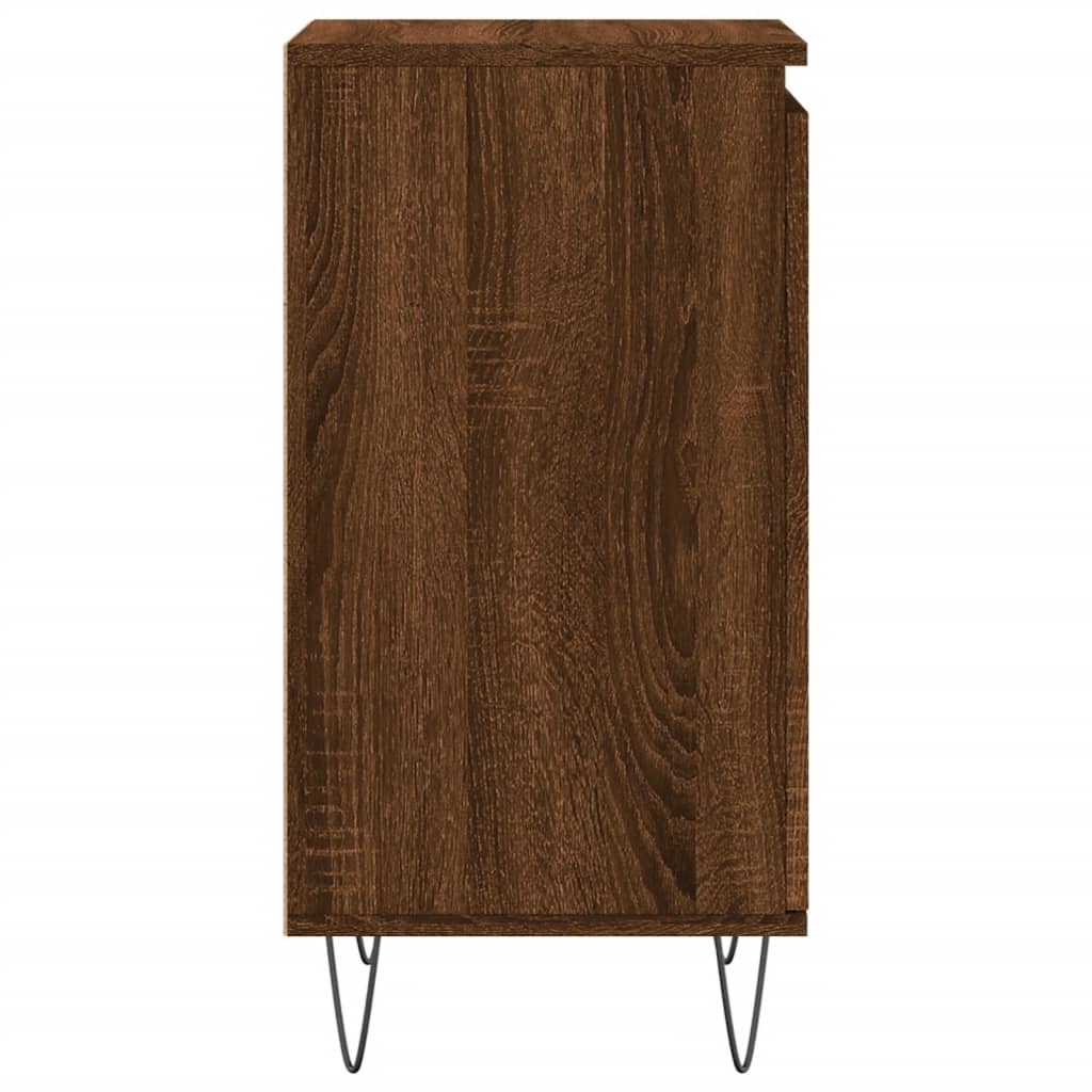 vidaXL Buffet chêne marron 40x35x70 cm bois d'ingénierie