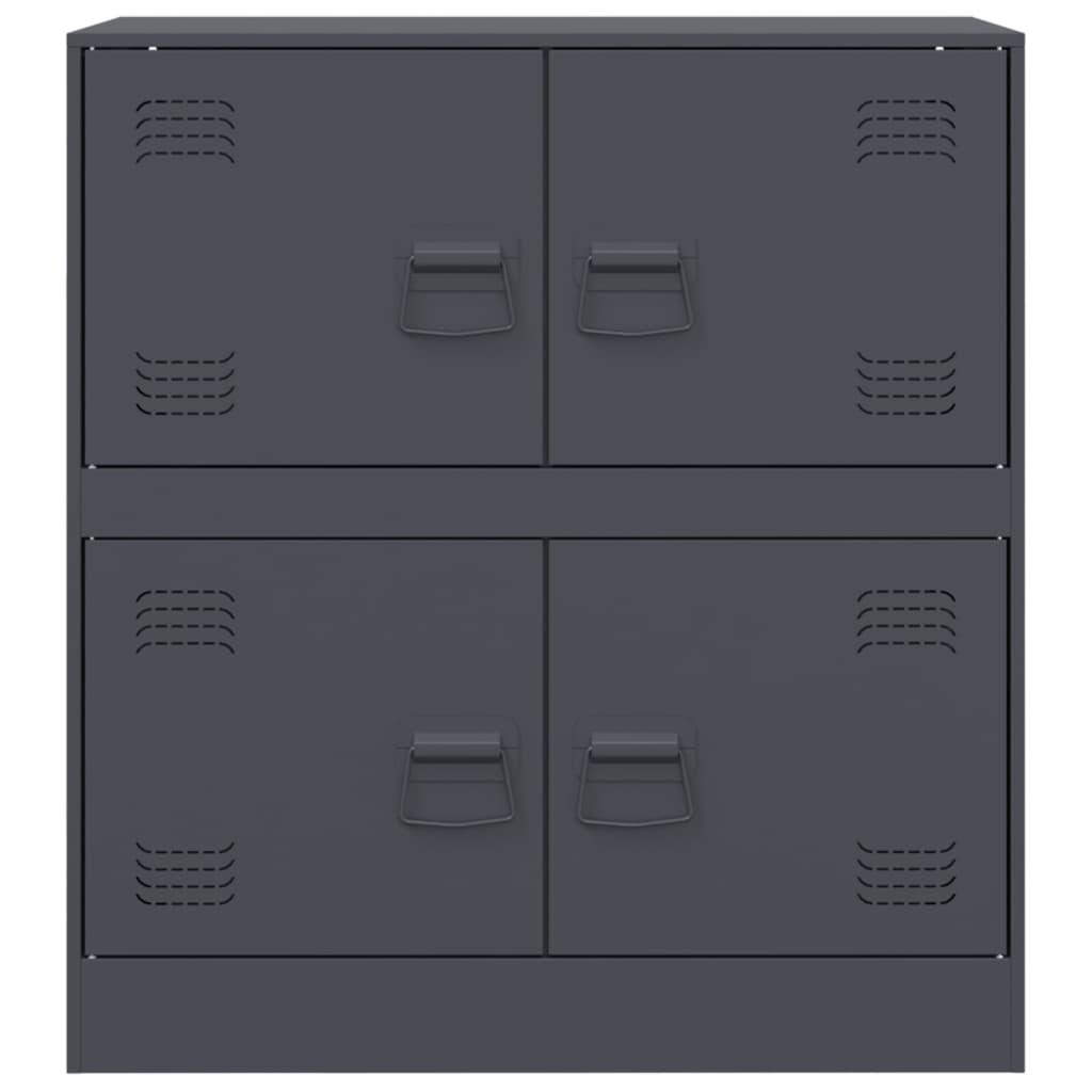 vidaXL Buffet anthracite 67x39x73 cm acier