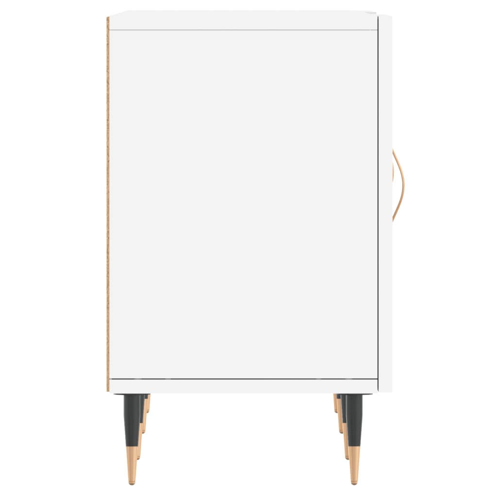 vidaXL Meuble TV blanc 150x30x50 cm bois d'ingénierie