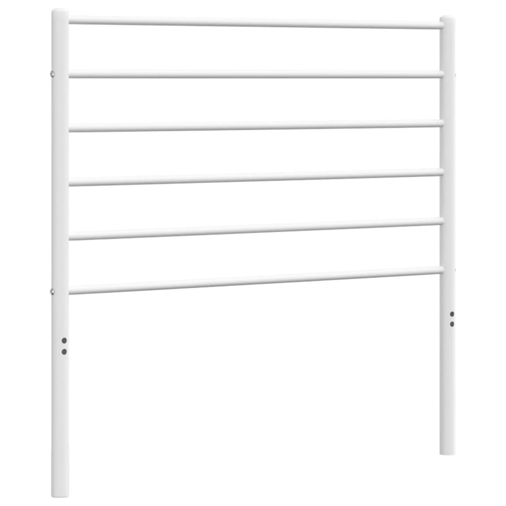 vidaXL Tête de lit métal blanc 100 cm