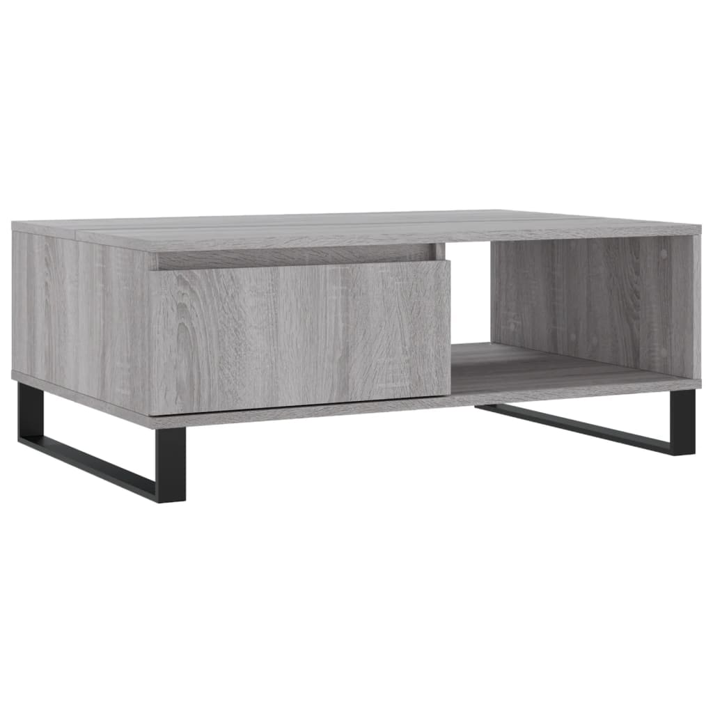 vidaXL Table basse sonoma gris 90x60x35 cm bois d'ingénierie