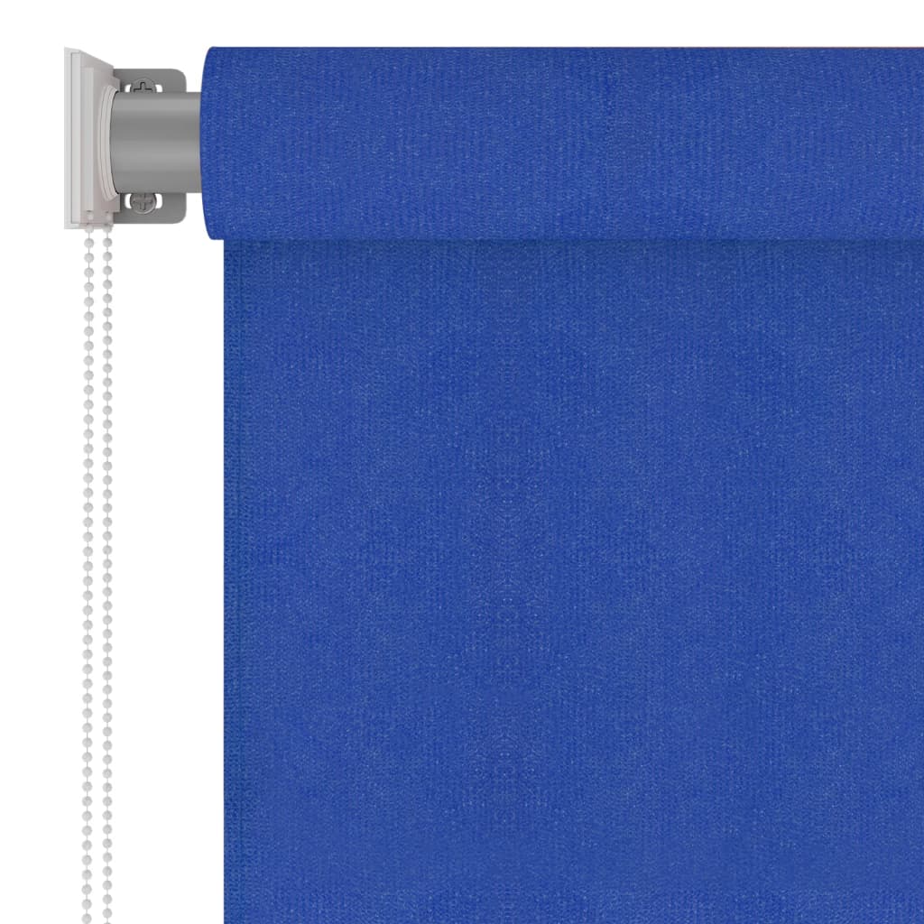 vidaXL Store roulant d'extérieur 100x140 cm Bleu PEHD