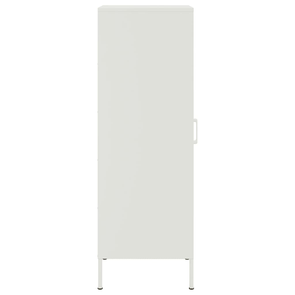 vidaXL Buffet haut blanc 36x39x113 cm acier