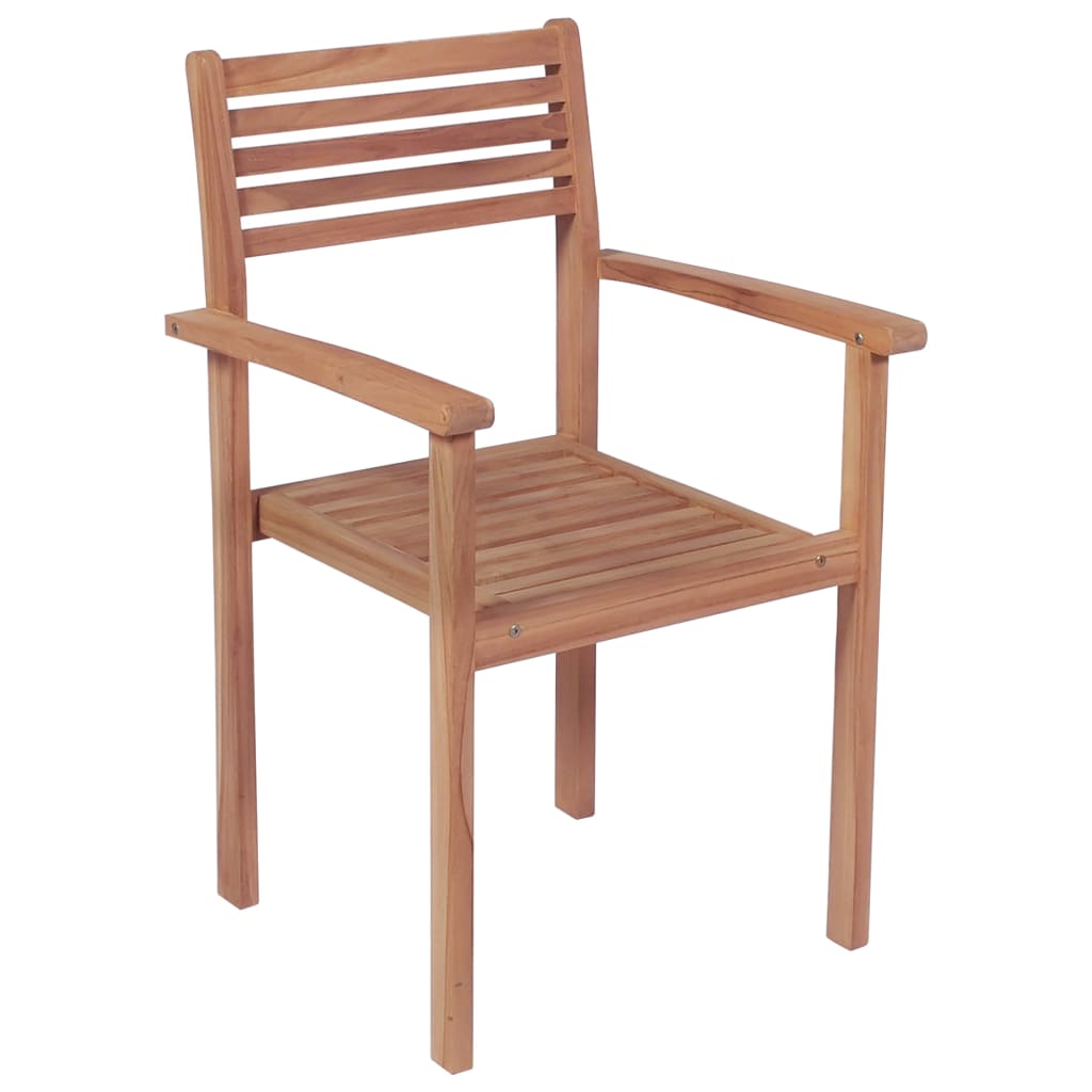 vidaXL Chaises de jardin lot de 2 et coussins beige Bois teck massif