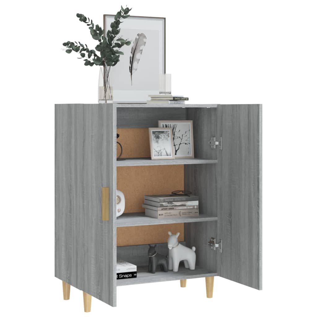 vidaXL Buffet Sonoma gris 70x34x90 cm Bois d'ingénierie