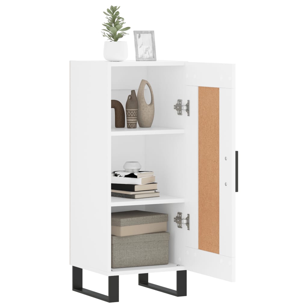 vidaXL Buffet blanc 34,5x34x90 cm bois d'ingénierie