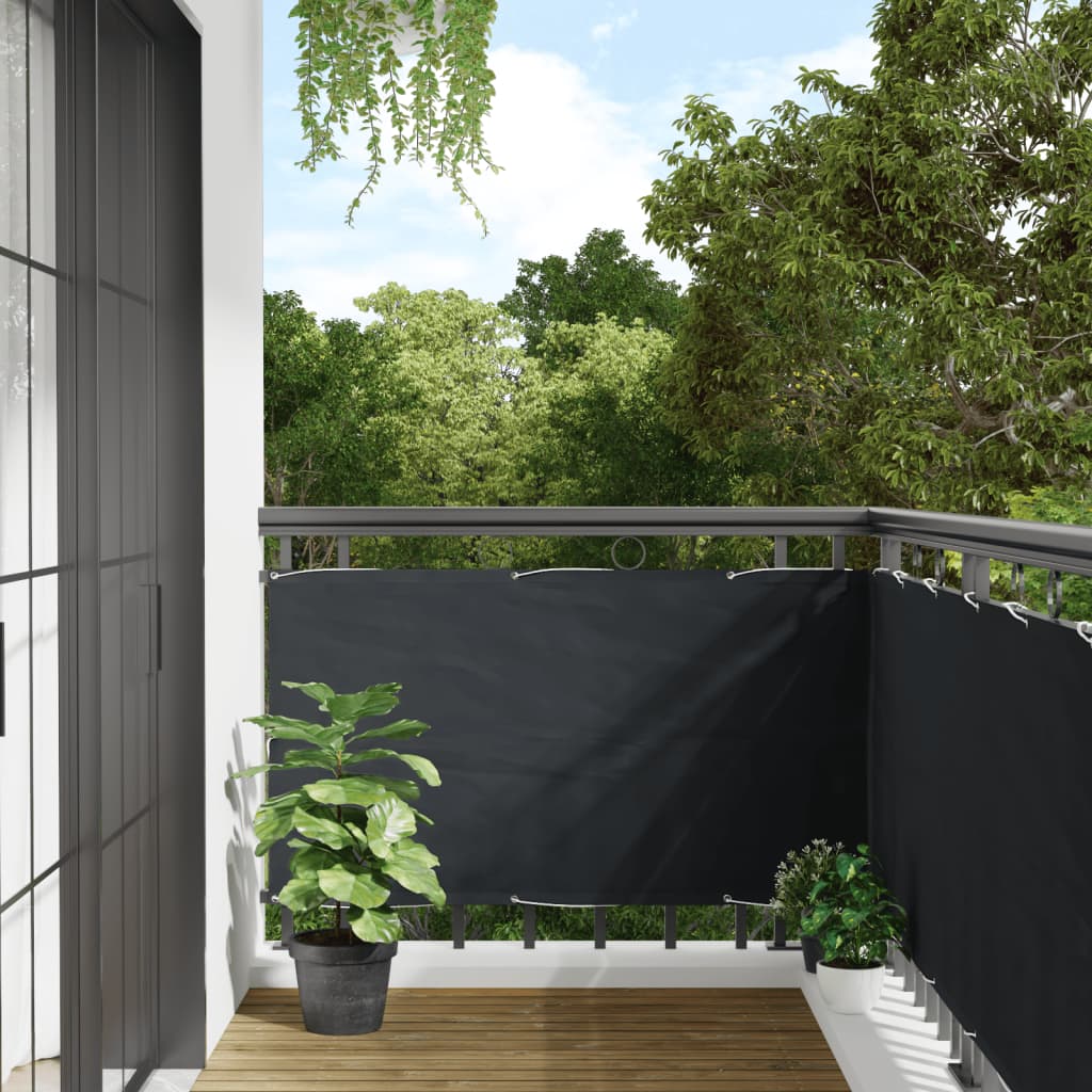 vidaXL Écran d'intimité de balcon anthracite 1000x75 cm PVC