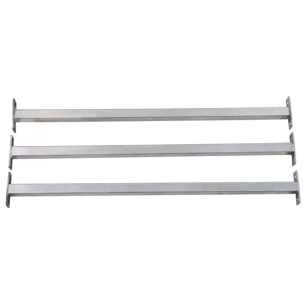 vidaXL Barres de fenêtre réglables de sécurité 3 pcs 710-1200 mm