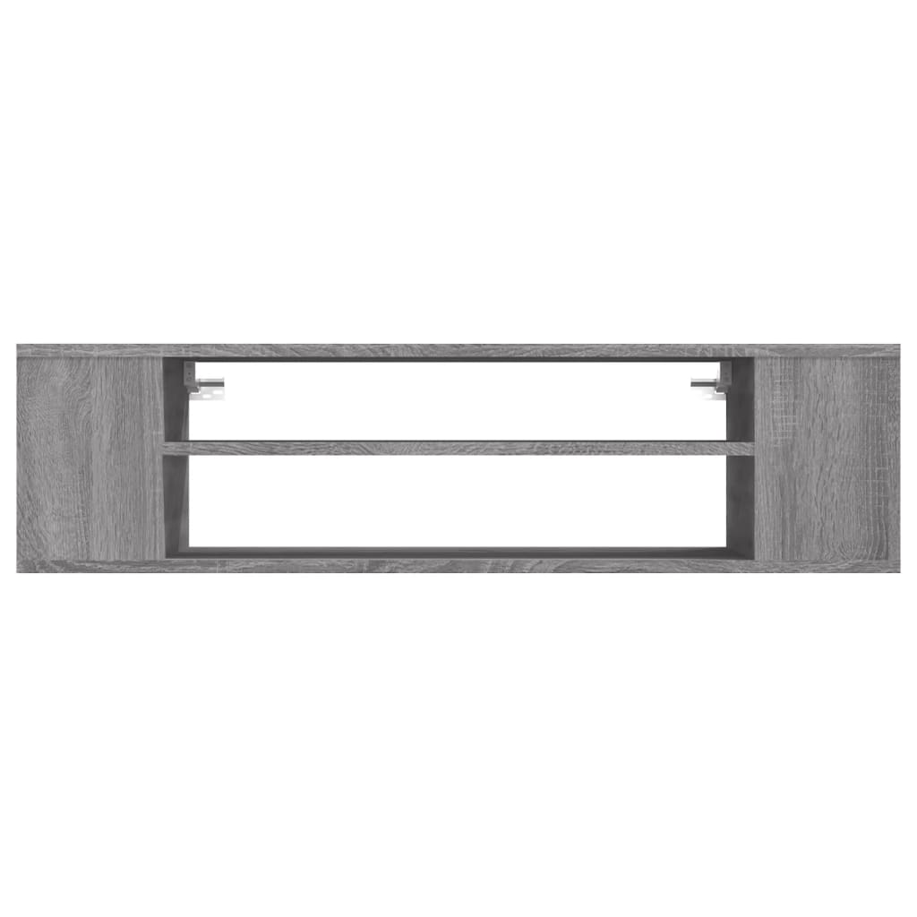 vidaXL Armoire TV suspendue Sonoma gris 100x30x26,5 cm Bois Ingénierie