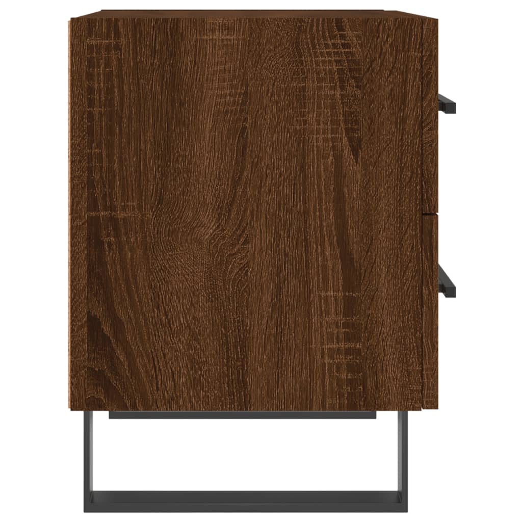 vidaXL Table de chevet chêne marron 40x35x47,5 cm bois d’ingénierie