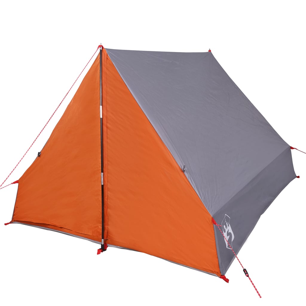 vidaXL Tente de camping en forme de A 2 personnes gris imperméable