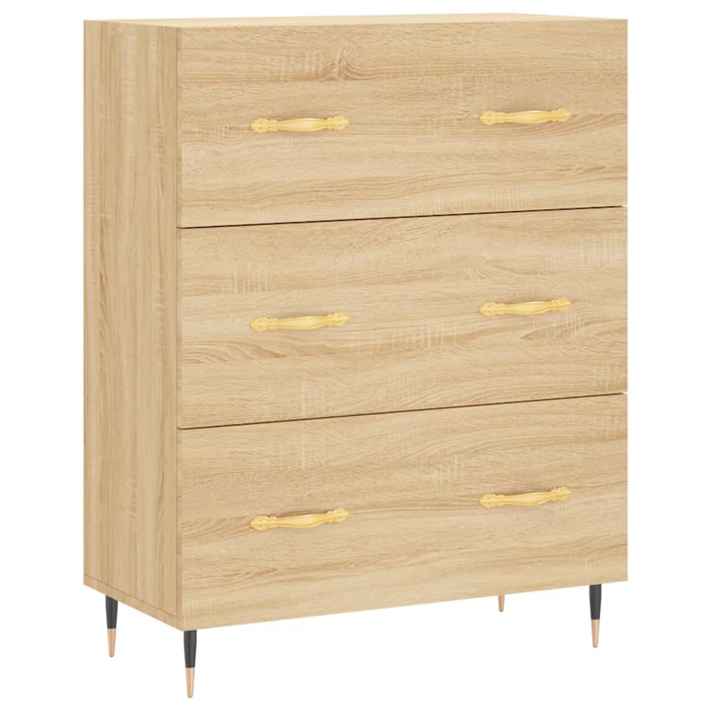 vidaXL Buffet chêne sonoma 69,5x34x90 cm bois d'ingénierie