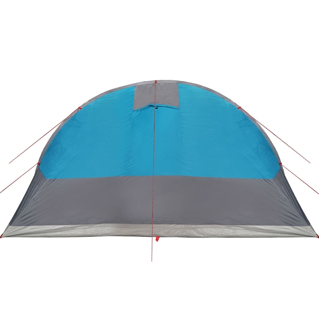 vidaXL Tente de camping tunnel 5 personnes bleu imperméable