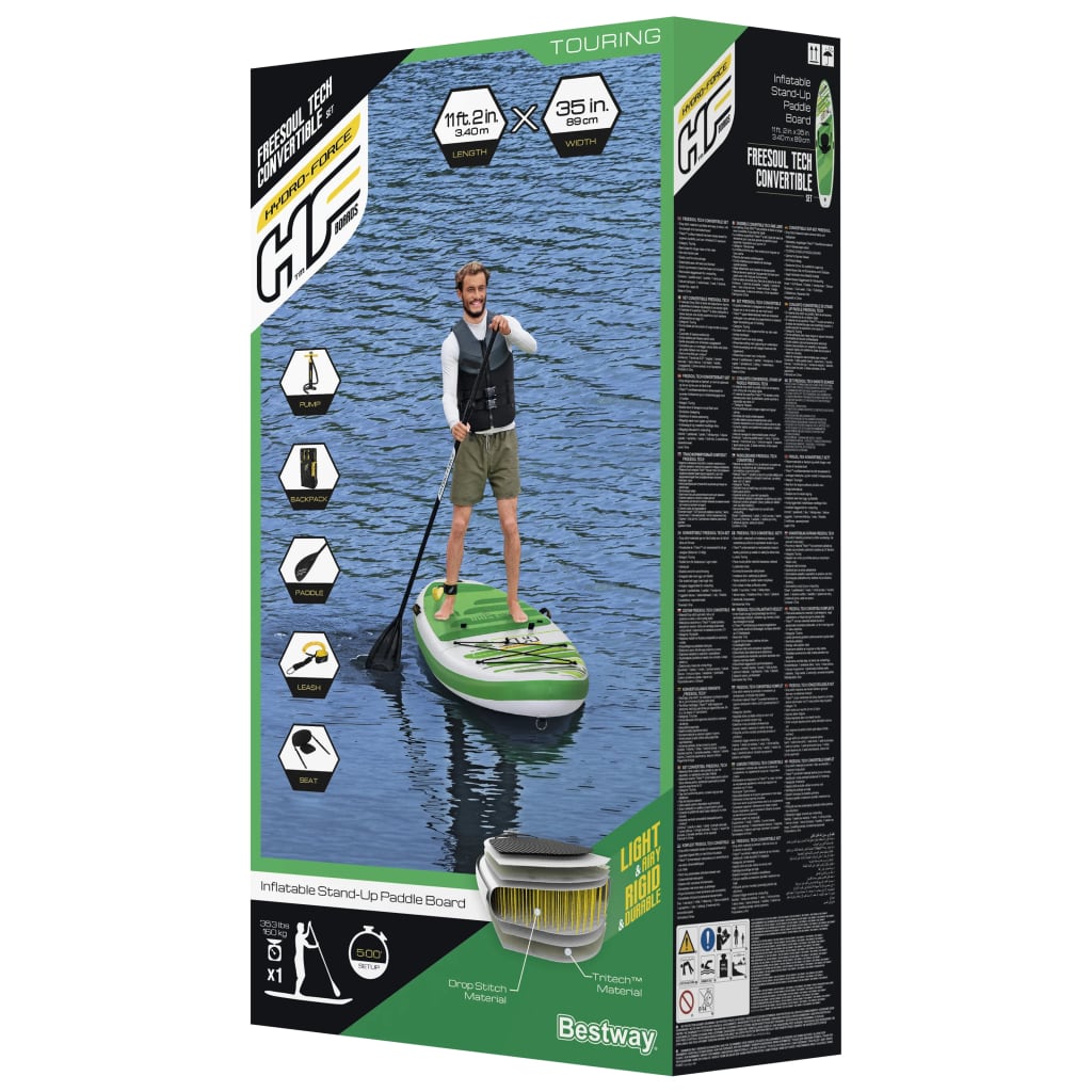 Bestway SUP gonflable Hydro-Force Freesoul Tech 340x89x15 cm