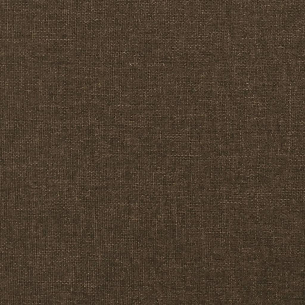 vidaXL Tête de lit avec oreilles Marron foncé 93x23x78/88 cm Tissu