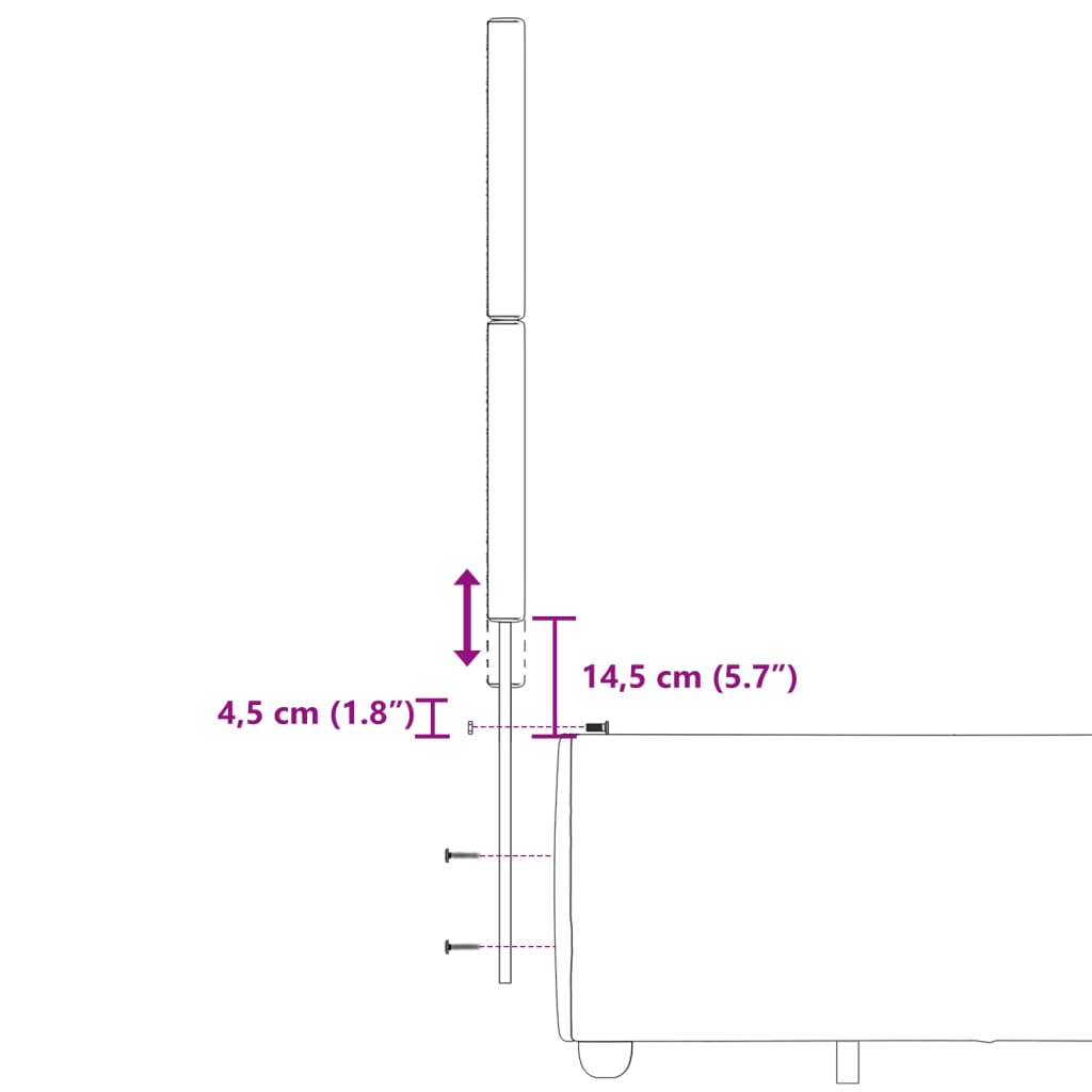 vidaXL Sommier à lattes de lit avec matelas gris foncé 120x190cm tissu