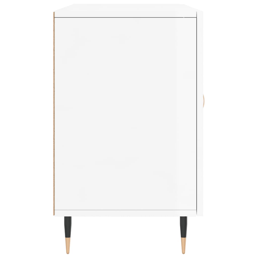 vidaXL Buffet blanc brillant 100x36x60 cm bois d'ingénierie