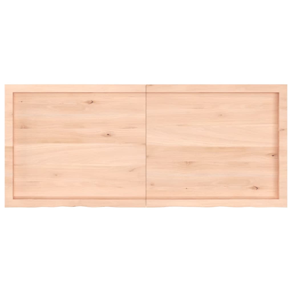 vidaXL Dessus de table 140x60x(2-6) cm bois de chêne massif non traité