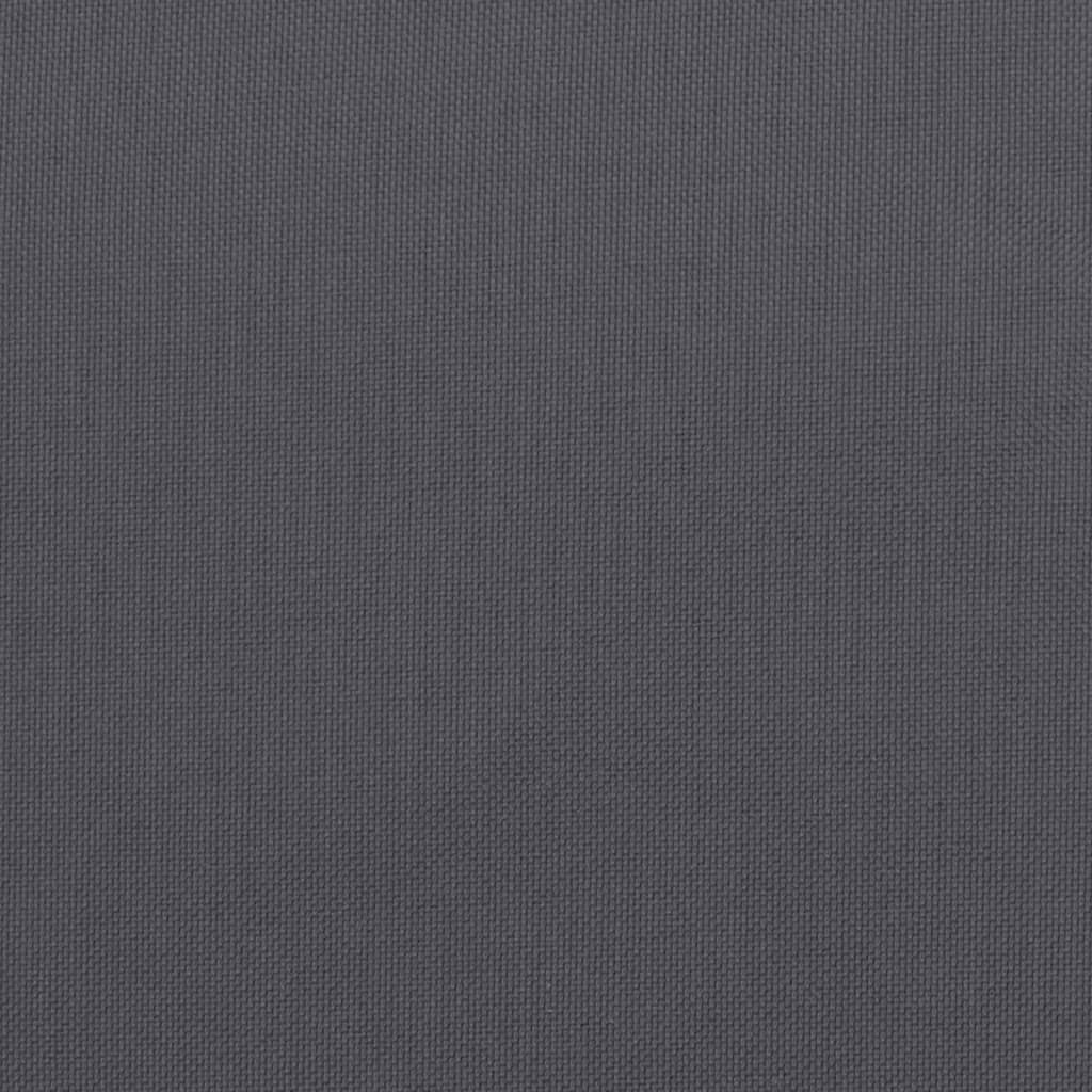 vidaXL Coussin rond anthracite Ø 100 x11 cm tissu oxford