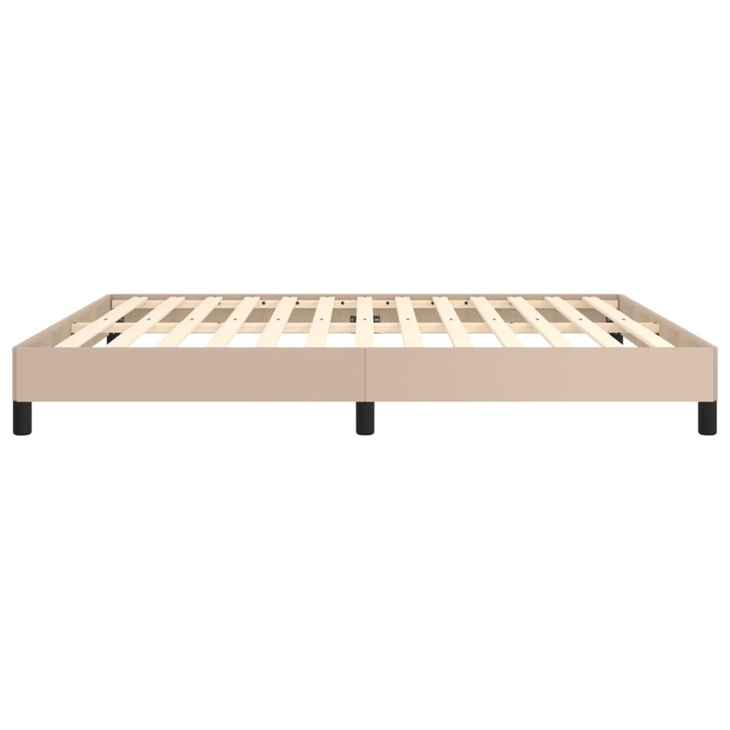 vidaXL Cadre de lit sans matelas cappuccino 180x200 cm similicuir