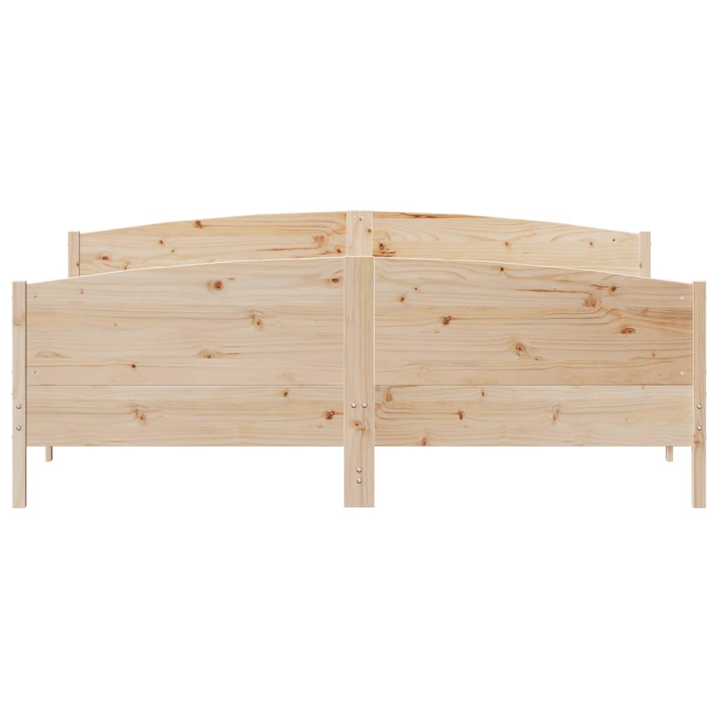 vidaXL Cadre de lit sans matelas 200x200 cm bois massif de pin