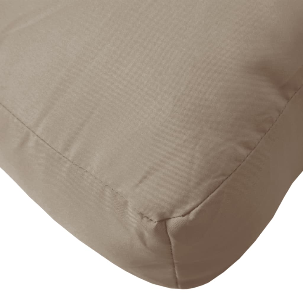 vidaXL Coussin de palette taupe 60x40x12 cm tissu