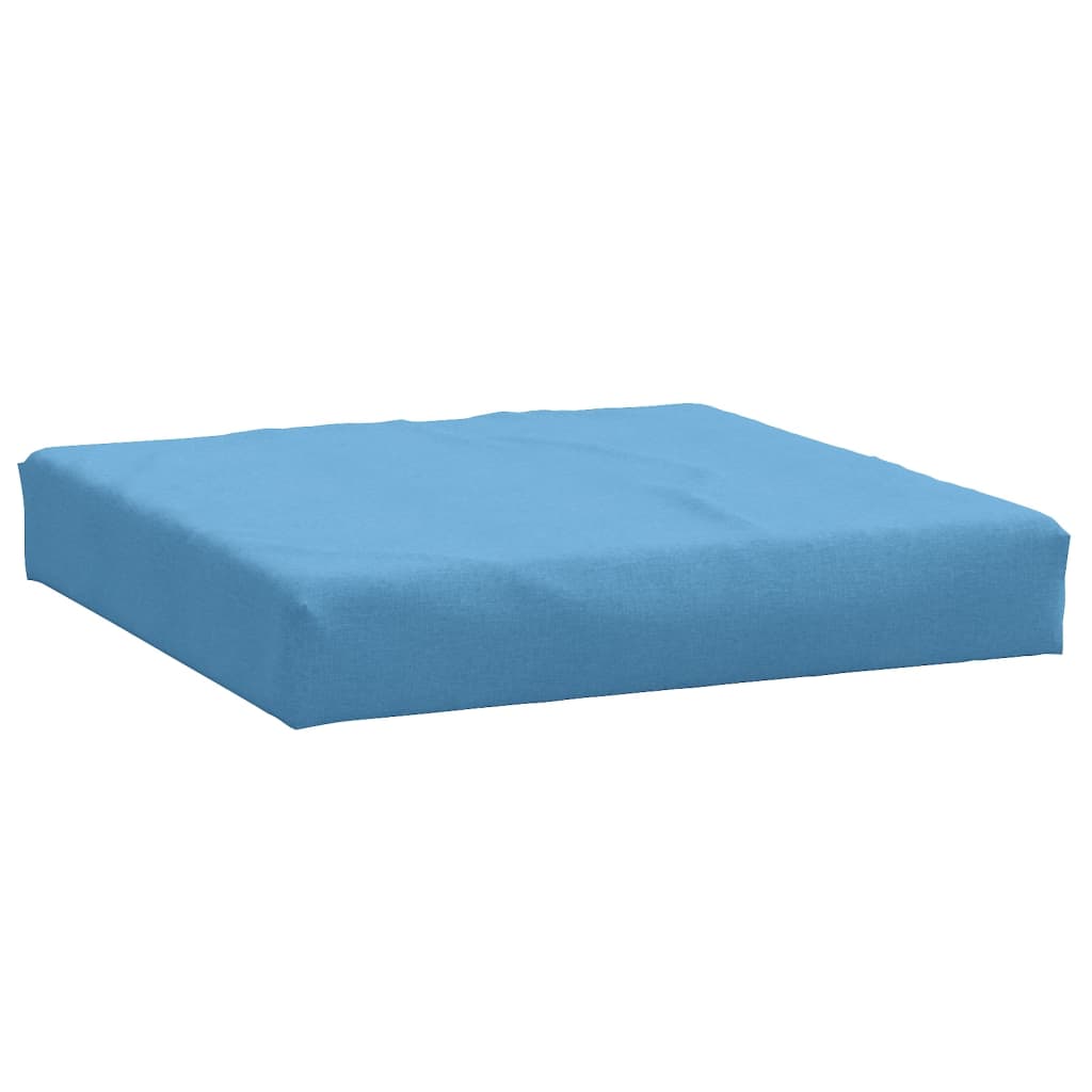 vidaXL Coussins de palette lot de 3 bleu mélangé tissu