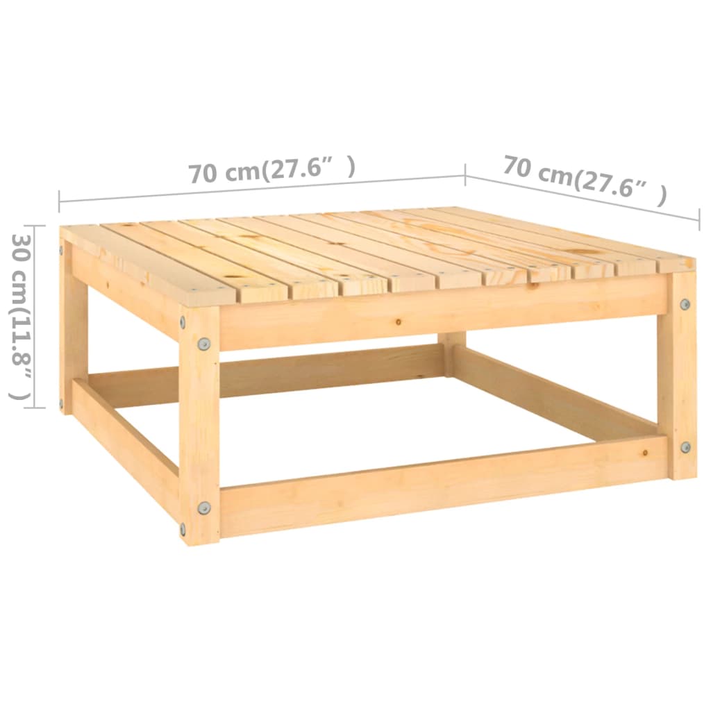 vidaXL Salon de jardin 6 pcs avec coussins Bois de pin massif