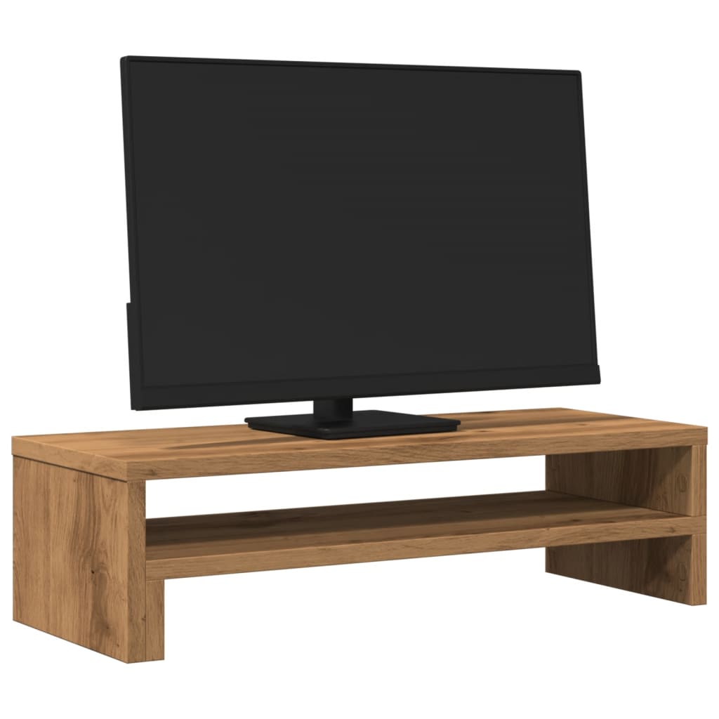 vidaXL Support de moniteur chêne artisanal 54x22x15 cm bois ingénierie