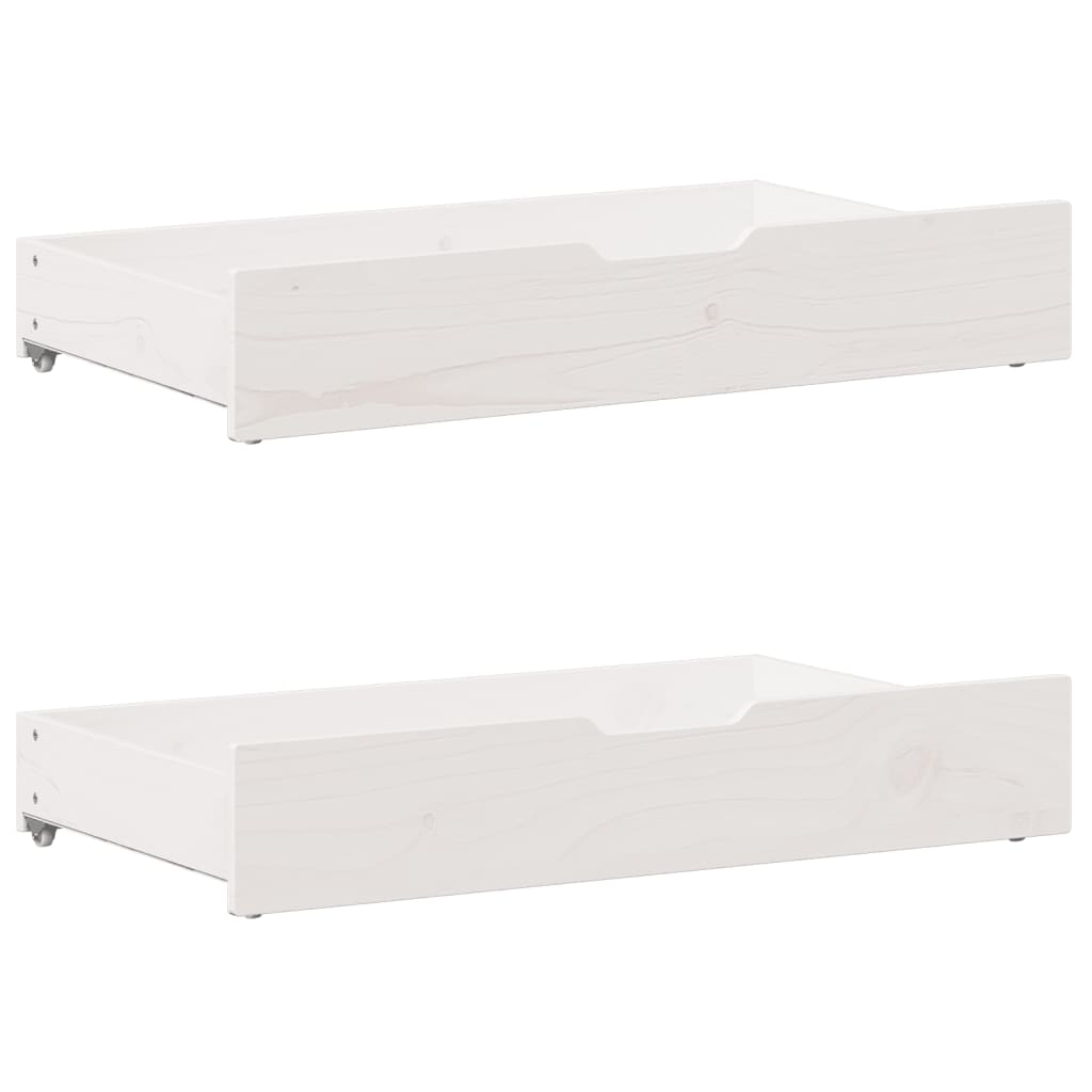 vidaXL Cadre de lit sans matelas blanc 120x190 cm bois de pin massif