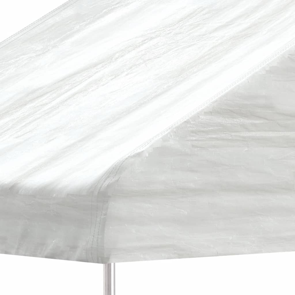 vidaXL Belvédère avec toit blanc 17,84x2,28x2,69 m polyéthylène