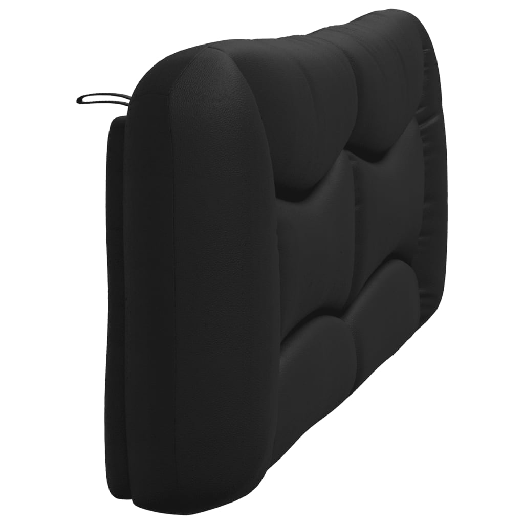 vidaXL Coussin de tête de lit noir 180 cm similicuir