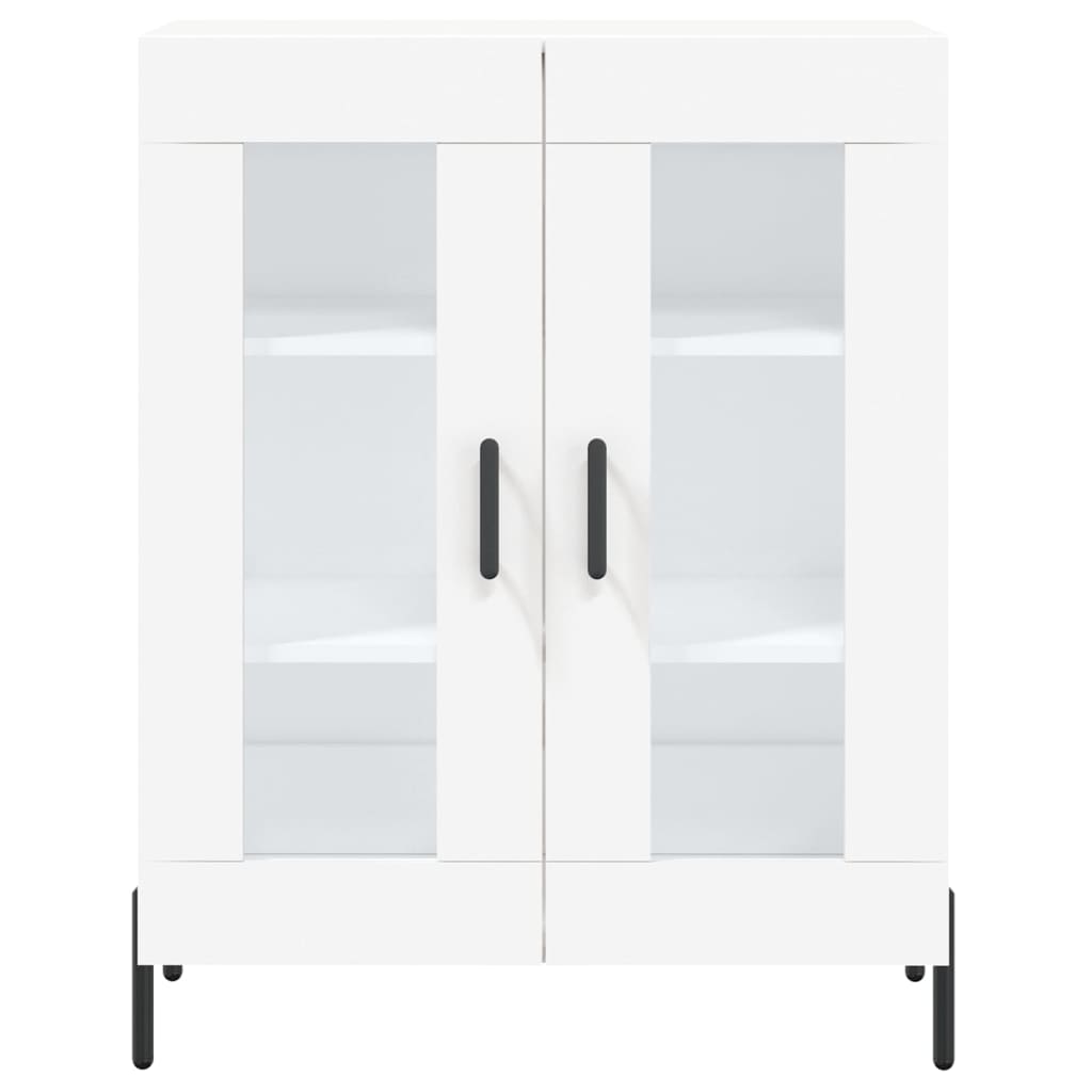 vidaXL Buffet haut Blanc 69,5x34x180 cm Bois d'ingénierie