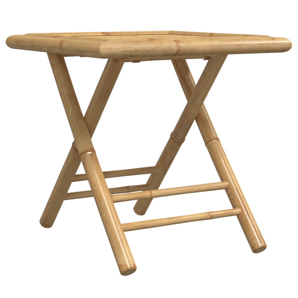 vidaXL Table de jardin pliable 45x45x45 cm bambou