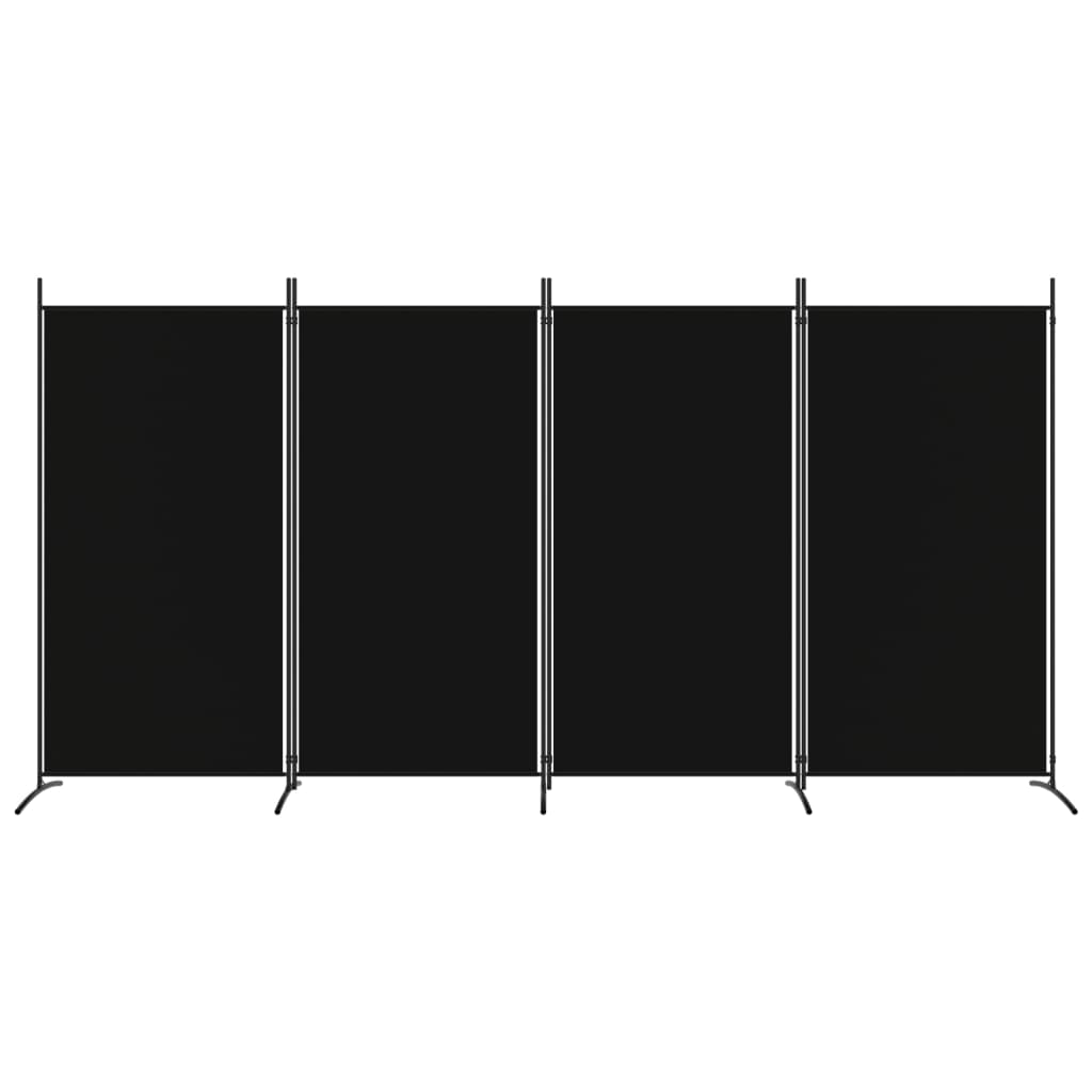 PANOVOUS Panneau de séparation de pièce - Large largeur à œillets - Noir -  450 x 240 cm