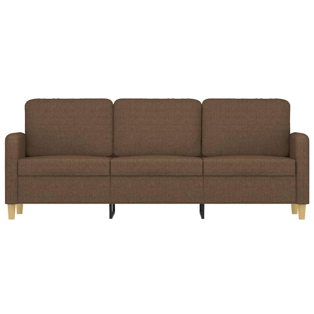 vidaXL Canapé à 3 places Marron 180 cm Tissu