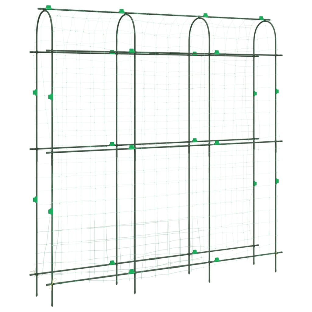 vidaXL Treillis de jardin pour plantes grimpantes forme de U acier